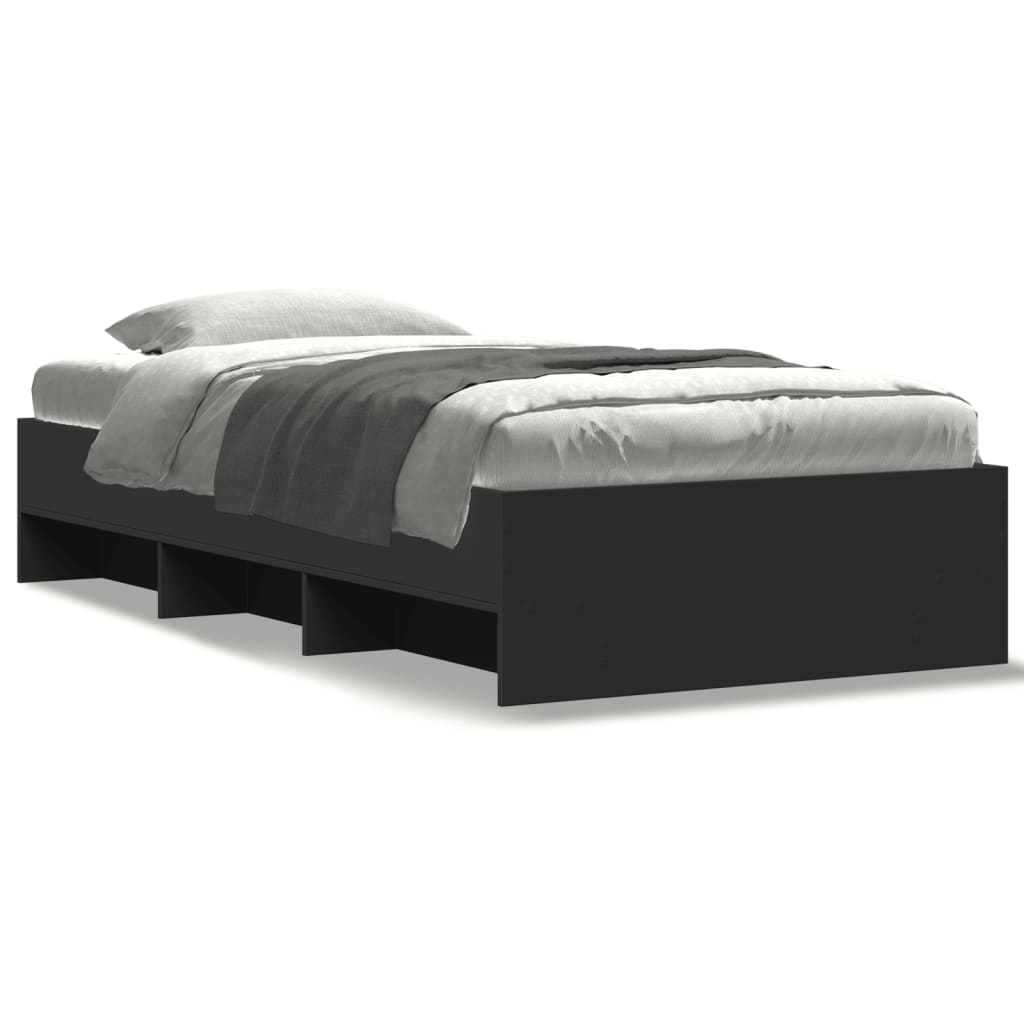 Giroletto Nero 90x190 cm in Legno Multistrato | homemem39