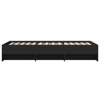 Giroletto Nero 90x190 cm in Legno Multistrato | homemem39
