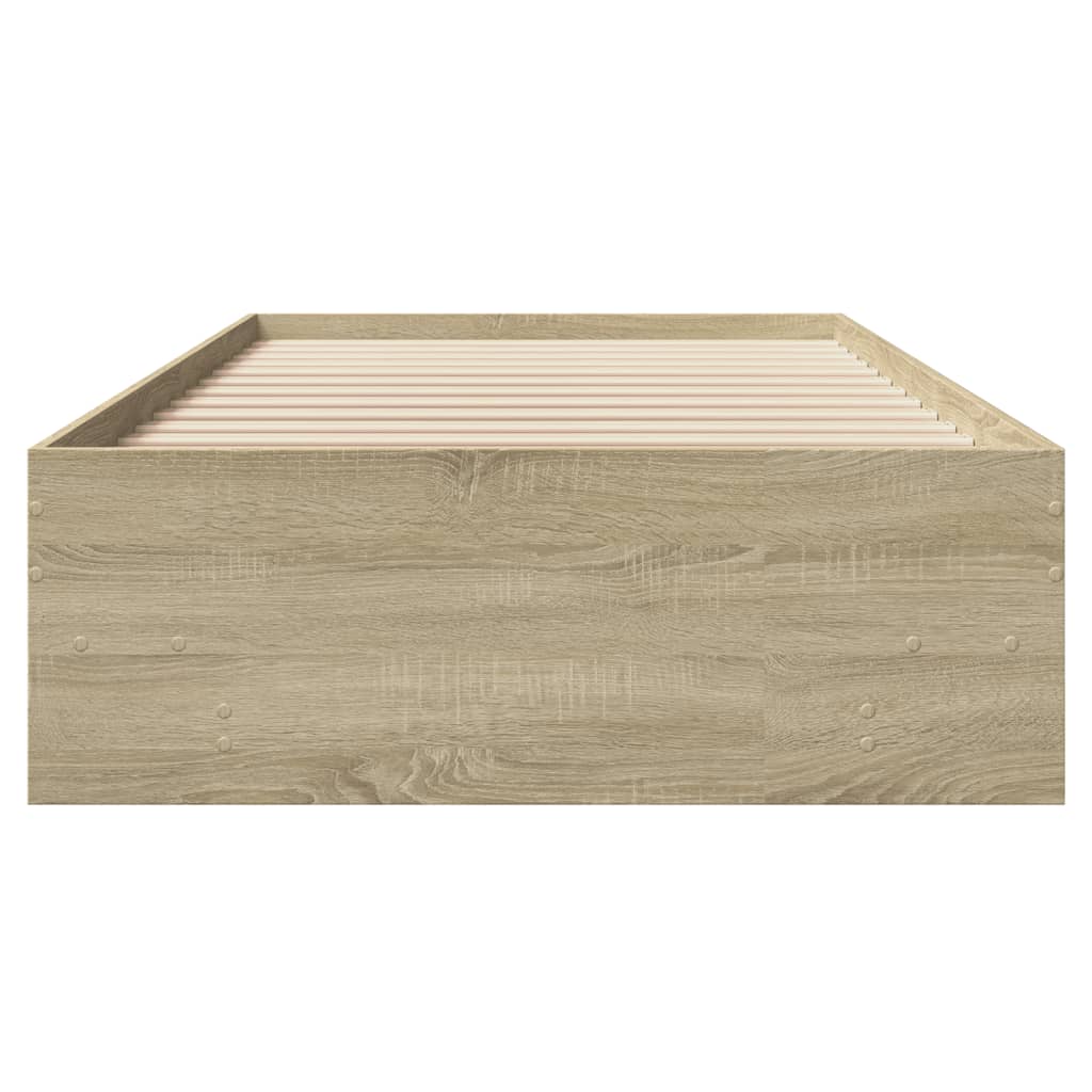 Giroletto senza Materasso Rovere Sonoma 90x190 cm in Truciolato | homemem39