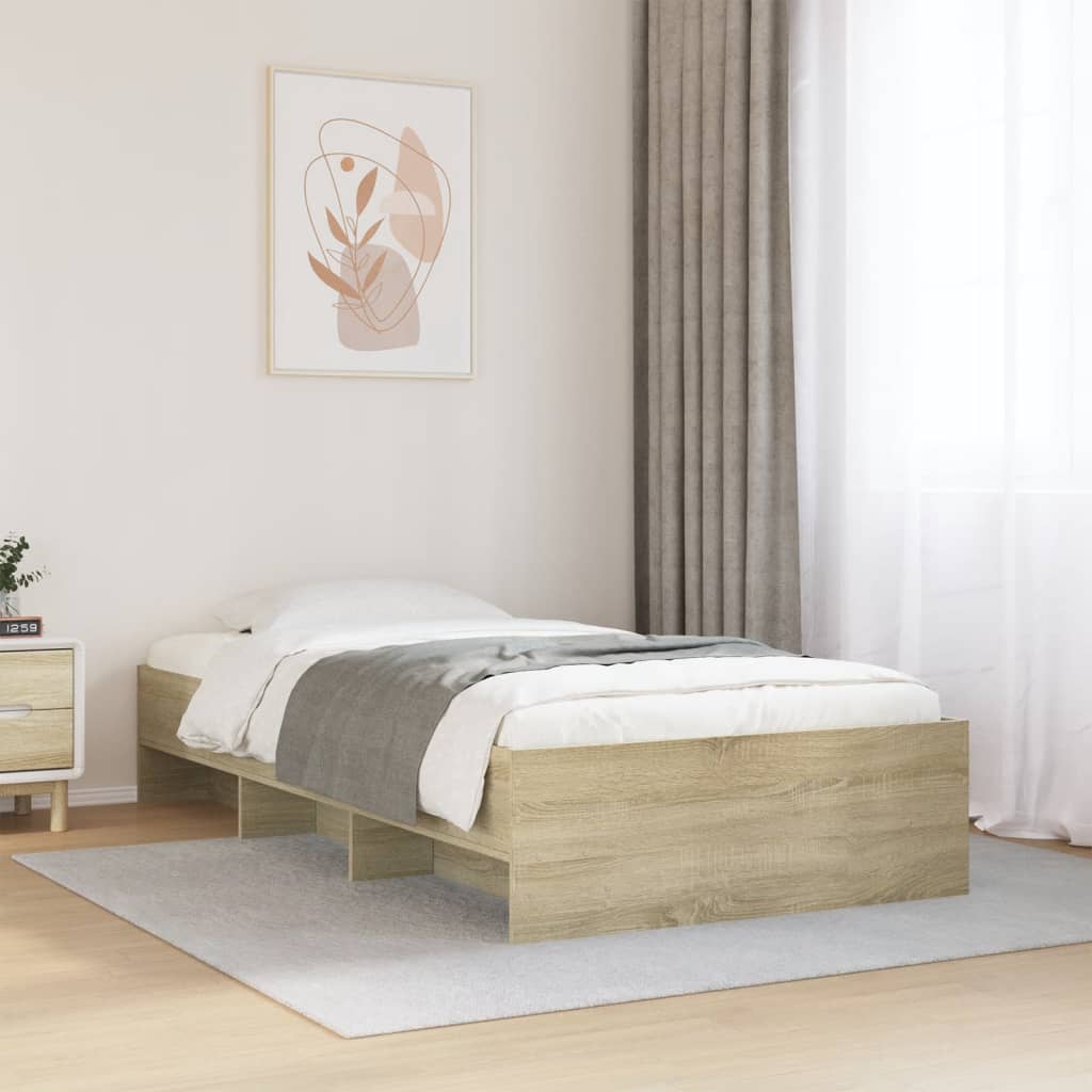 Giroletto senza Materasso Rovere Sonoma 90x190 cm in Truciolato | homemem39