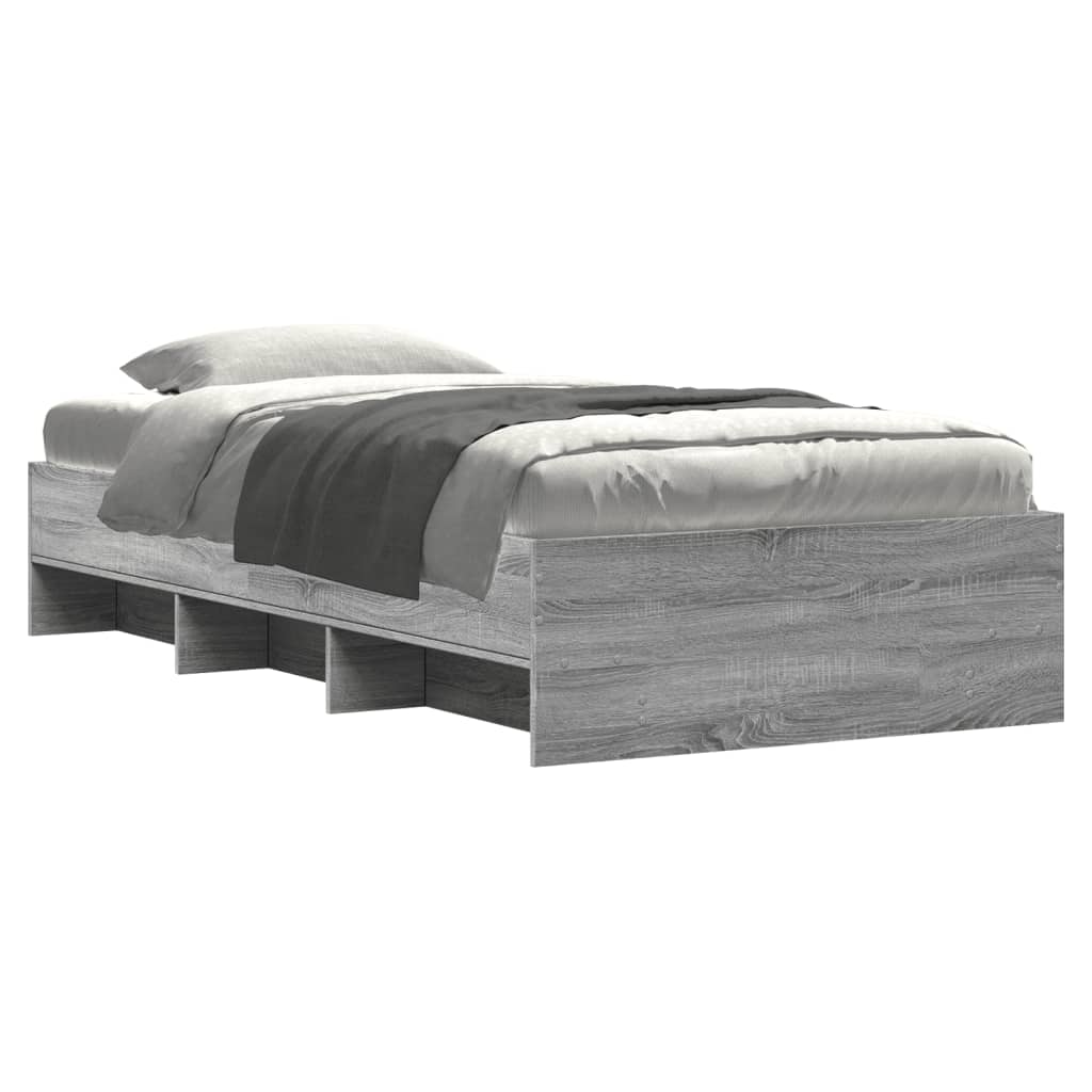 Giroletto Grigio Sonoma 90x190 cm in Legno Multistrato | homemem39