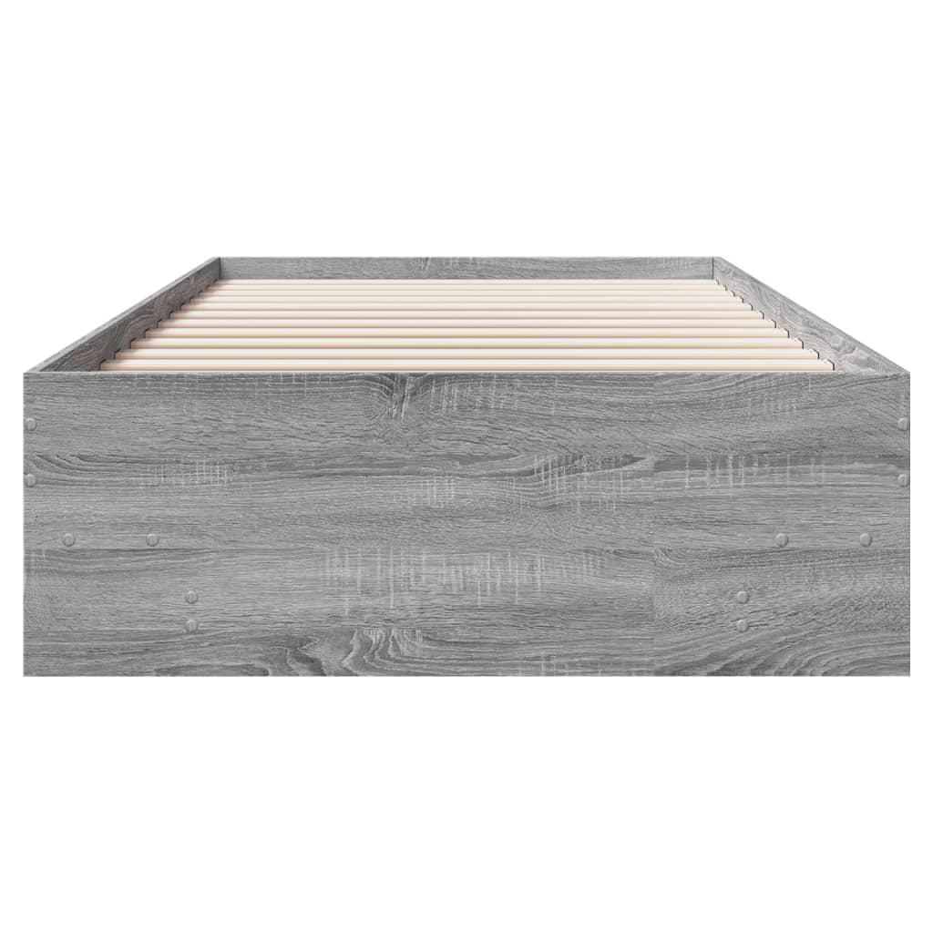Giroletto Grigio Sonoma 90x190 cm in Legno Multistrato | homemem39