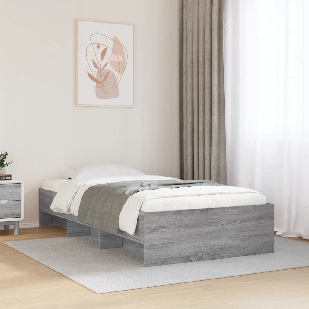 Giroletto Grigio Sonoma 90x190 cm in Legno Multistrato | homemem39