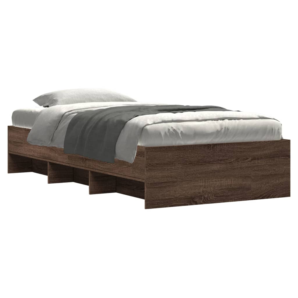Giroletto senza Materasso Rovere Marrone 90x190cm in Truciolato | homemem39
