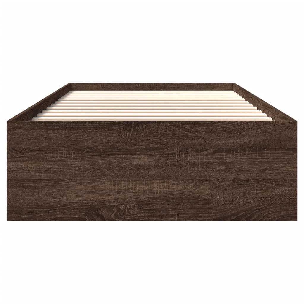 Giroletto senza Materasso Rovere Marrone 90x190cm in Truciolato | homemem39