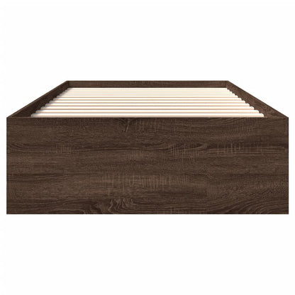Giroletto senza Materasso Rovere Marrone 90x190cm in Truciolato | homemem39