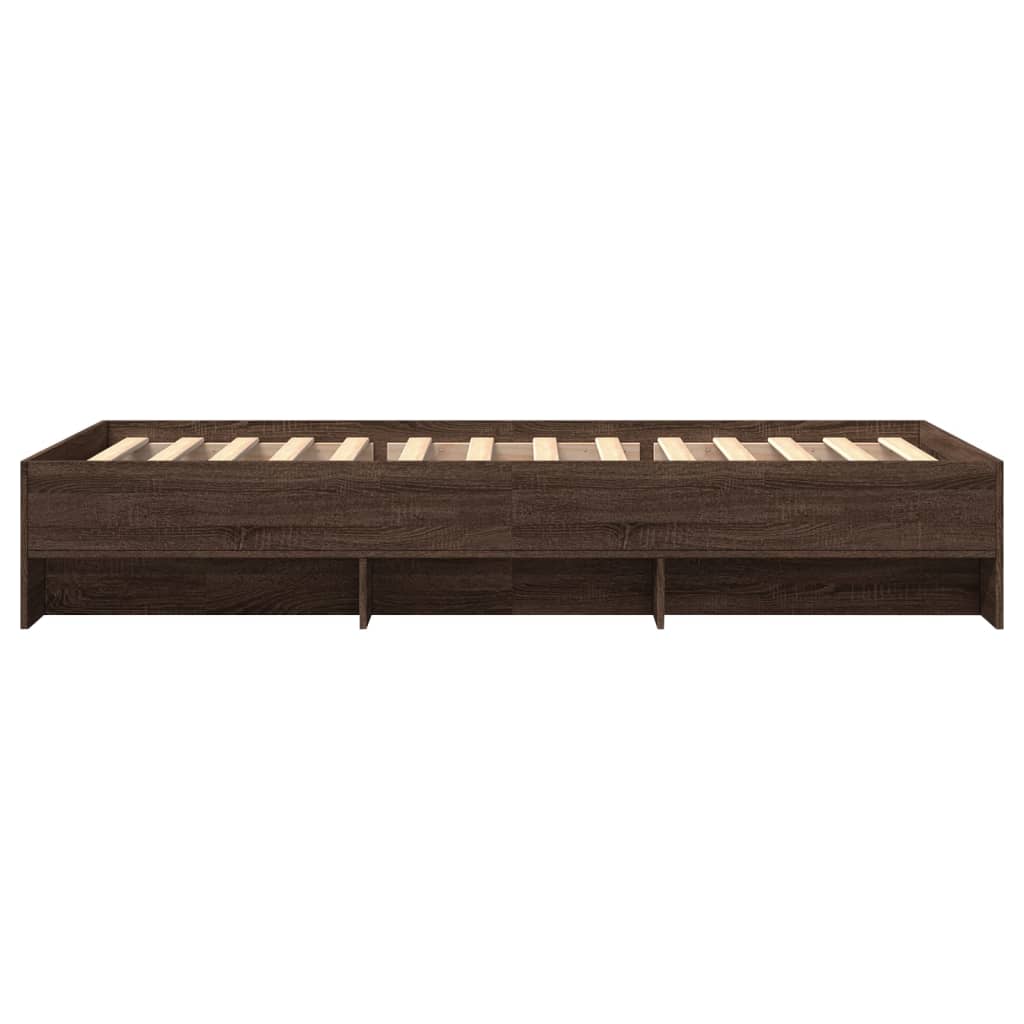 Giroletto senza Materasso Rovere Marrone 90x190cm in Truciolato | homemem39