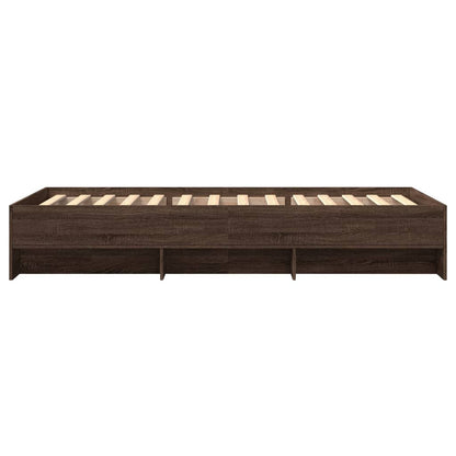 Giroletto senza Materasso Rovere Marrone 90x190cm in Truciolato | homemem39