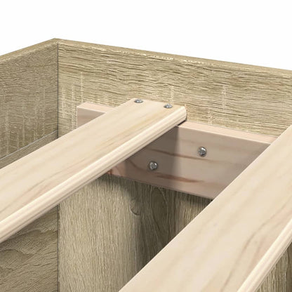 Giroletto senza Materasso Rovere Sonoma 75x190 cm in Truciolato