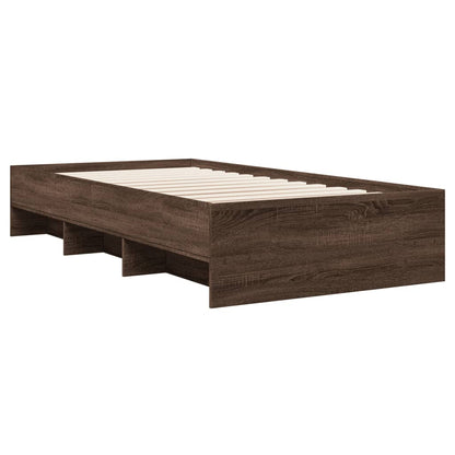 Giroletto senza Materasso Rovere Marrone 75x190cm in Truciolato | homemem39
