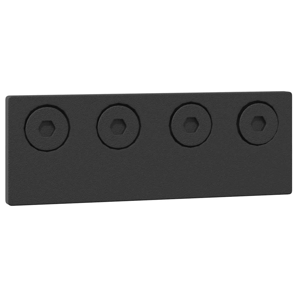 Kit di Binari per Porte Scorrevoli 427 cm Acciaio Nero | homemem39