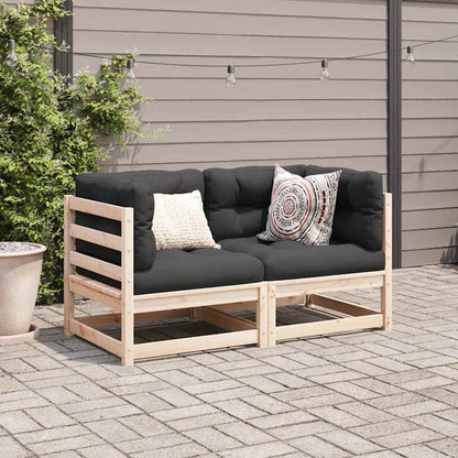 Set Divani da Giardino 2 pz in Legno Massello di Pino | homemem39