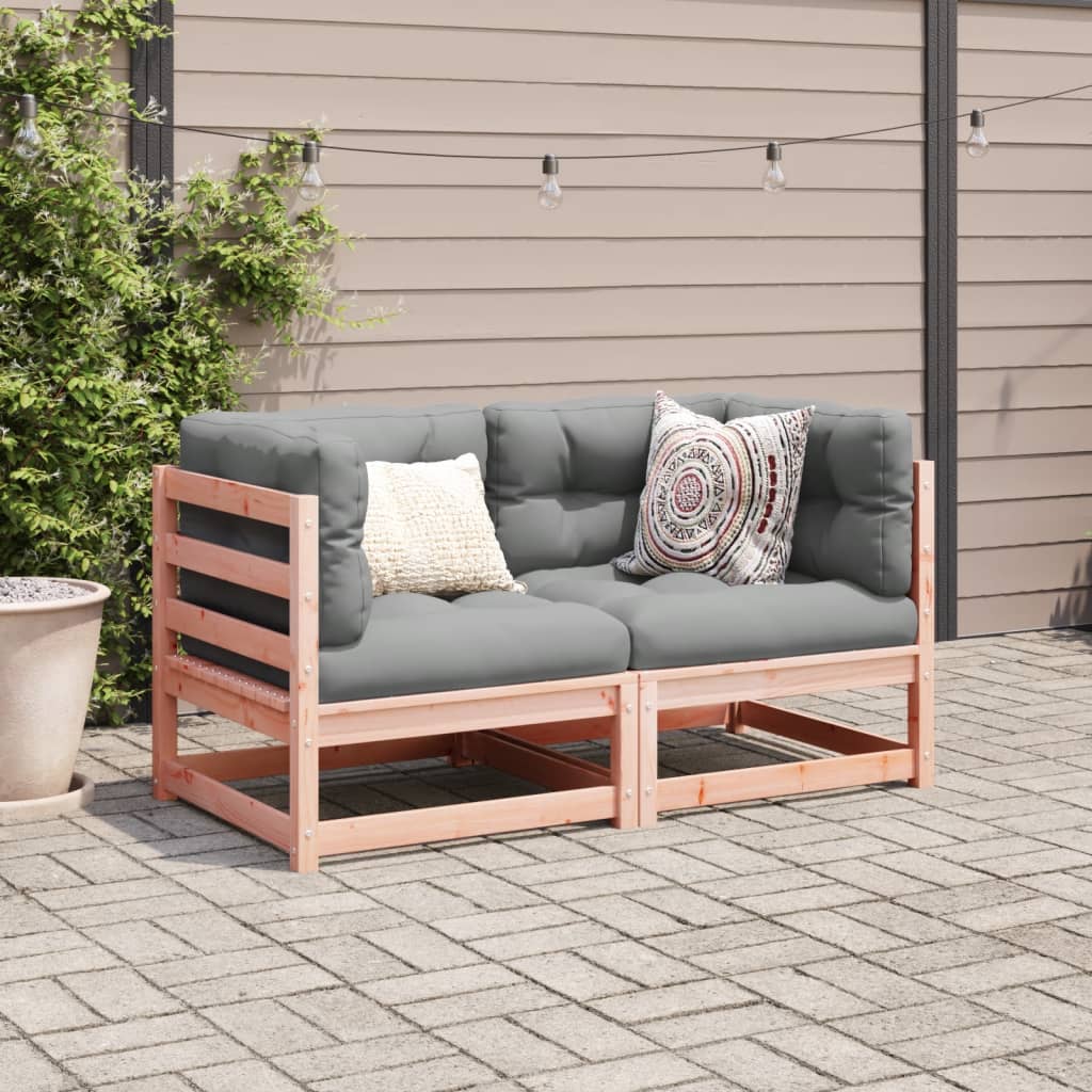 Set Divani da Giardino 2 pz in Legno Massello Abete Douglas | homemem39