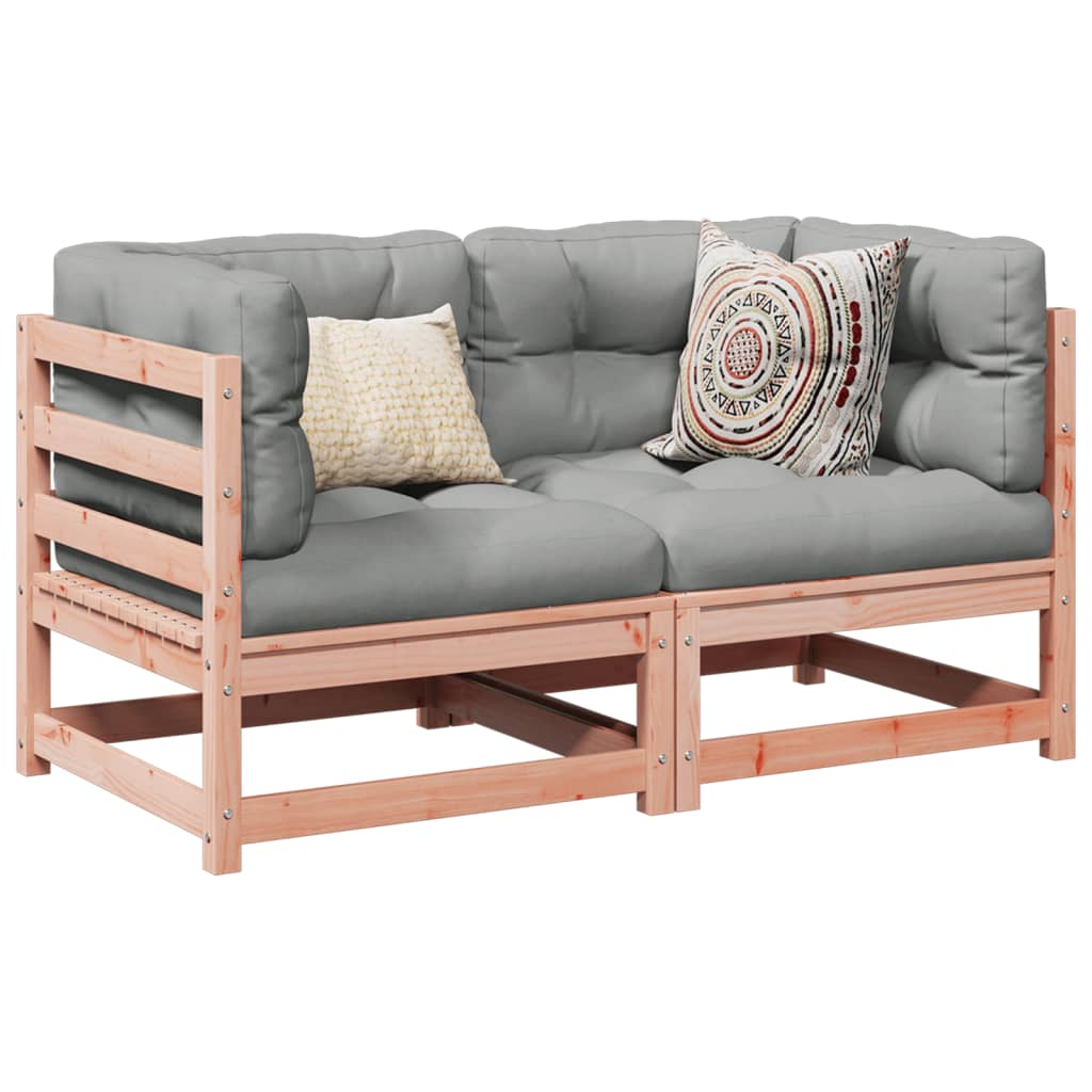 Set Divani da Giardino 2 pz in Legno Massello Abete Douglas | homemem39