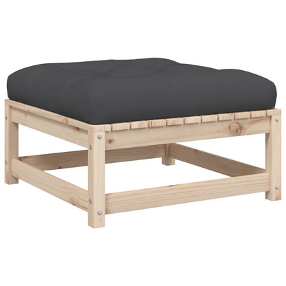 Set Divani Giardino 3 pz con Cuscini in Legno Massello di Pino | homemem39