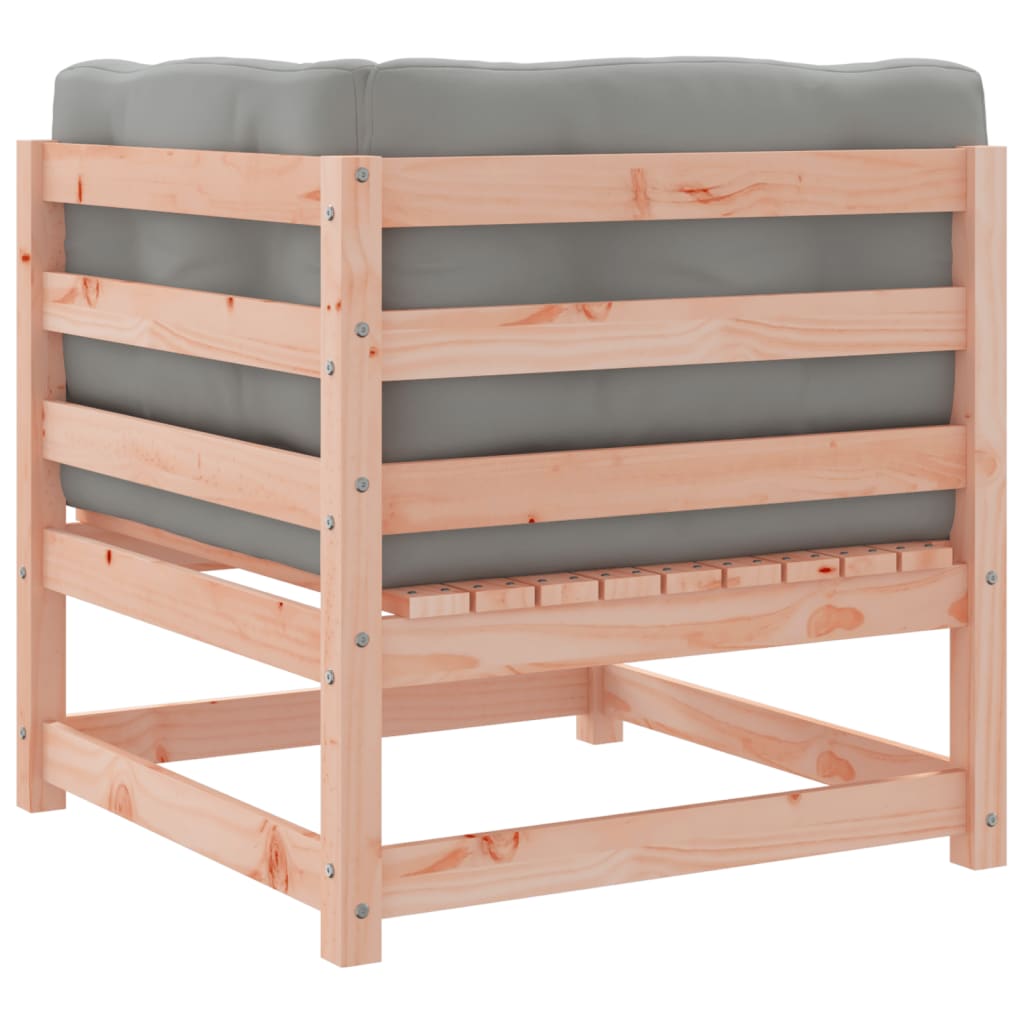 Set Divani Giardino 3 pz Cuscini Legno Massello Abete Douglas | homemem39