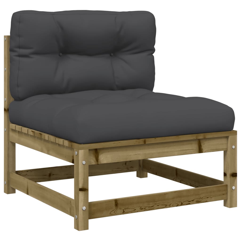 Set Divani da Giardino 3pz con Cuscini Legno Impregnato di Pino | homemem39