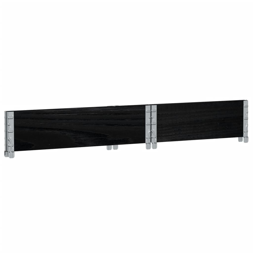 Paretale per Pallet Nero 80x60 cm in Legno Massello di Pino | homemem39