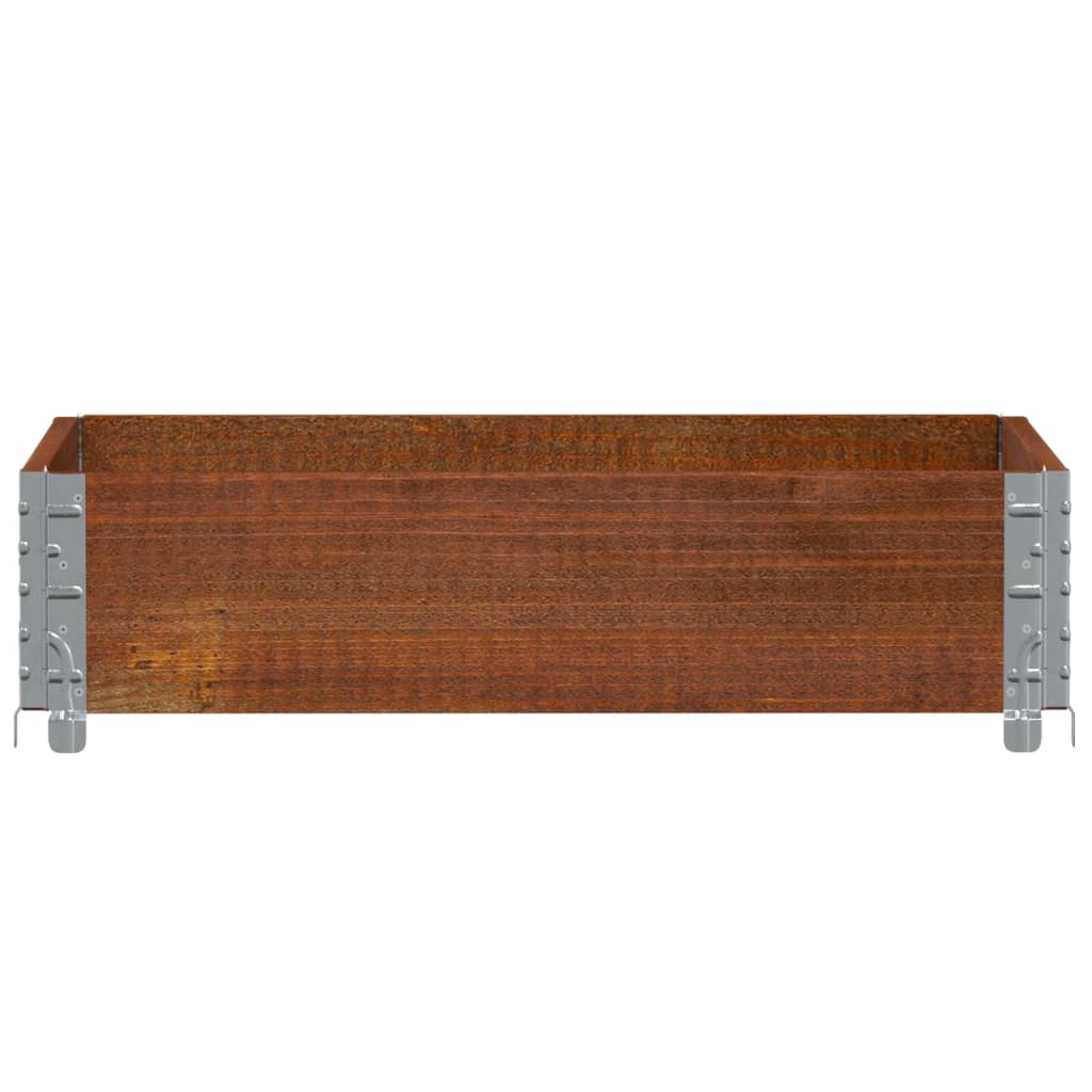 Paretale per Pallet Marrone 80x60 cm in Legno Massello di Pino