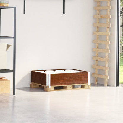 Paretale per Pallet Marrone 80x60 cm in Legno Massello di Pino | homemem39