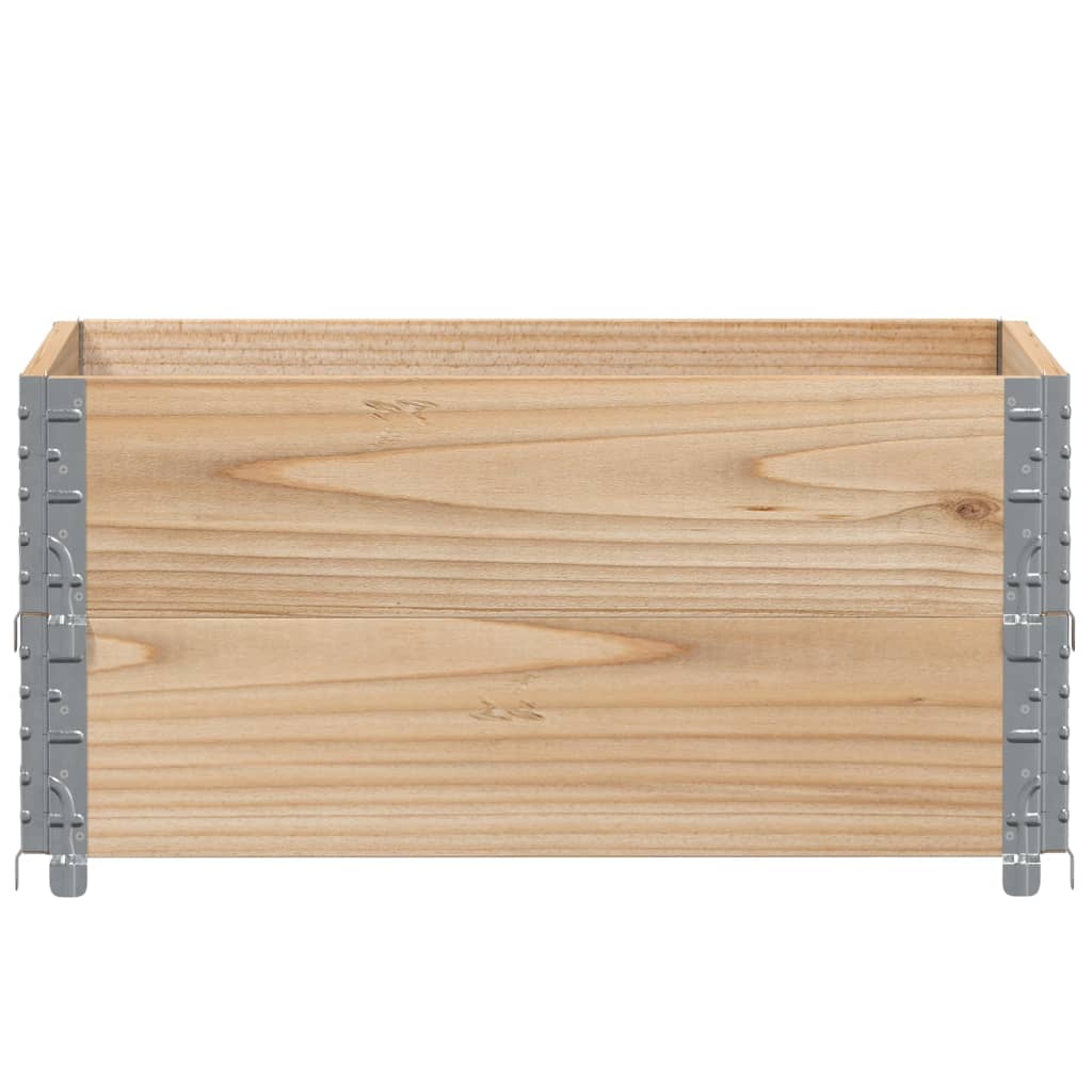 Paretali per Pallet 2 pz 80x60 cm in Legno Massello di Pino | homemem39