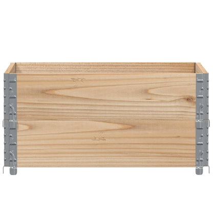 Paretali per Pallet 2 pz 80x60 cm in Legno Massello di Pino | homemem39