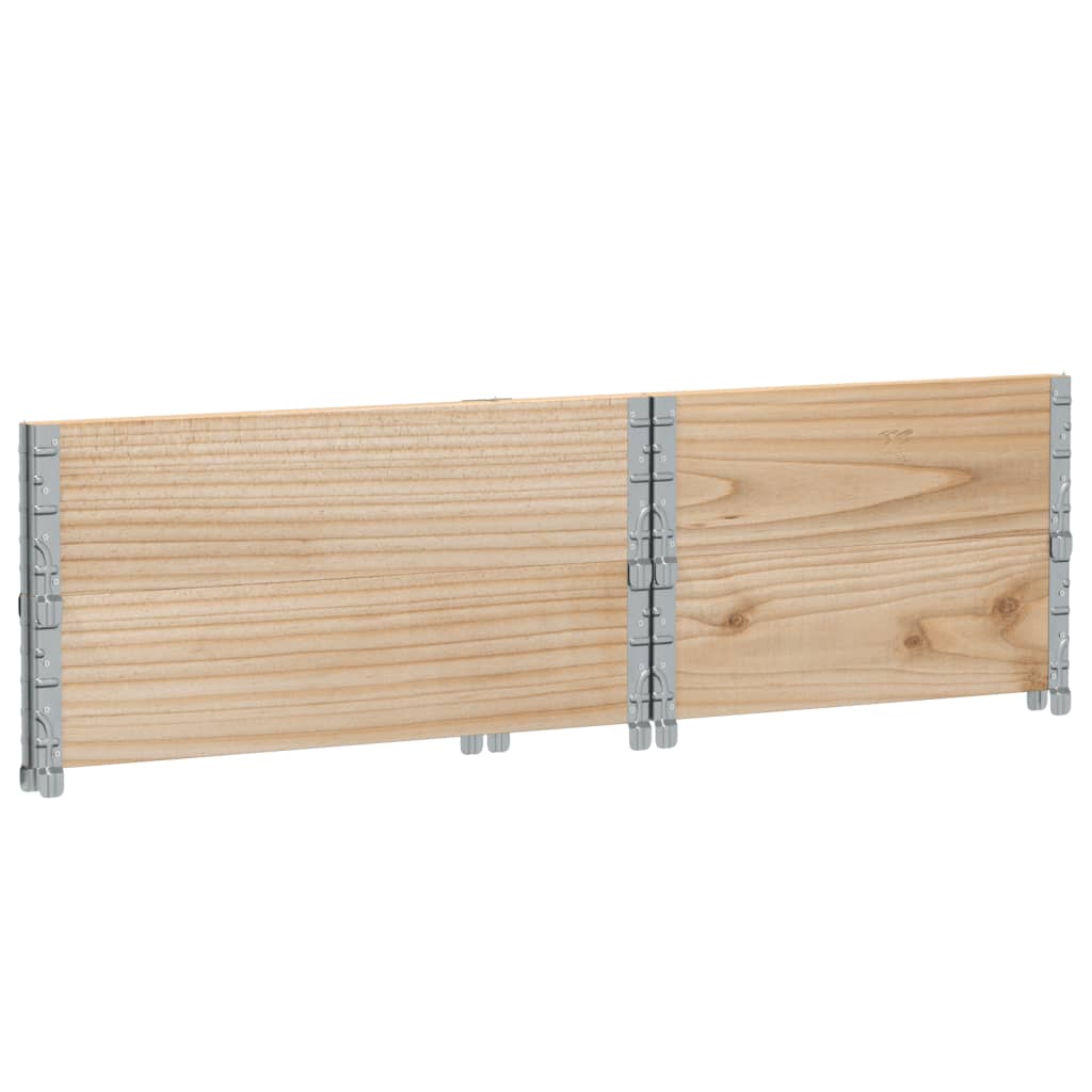 Paretali per Pallet 2 pz 80x60 cm in Legno Massello di Pino | homemem39