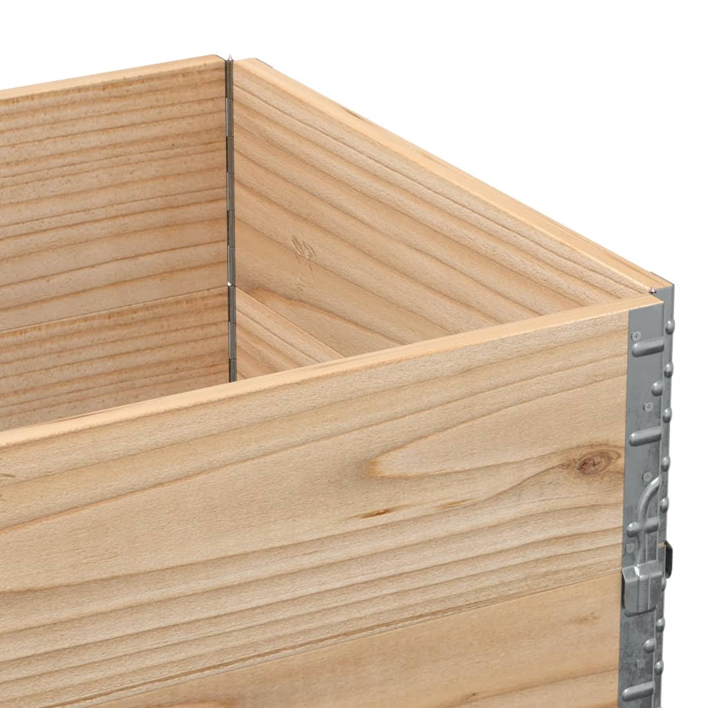 Paretali per Pallet 2 pz 80x60 cm in Legno Massello di Pino | homemem39