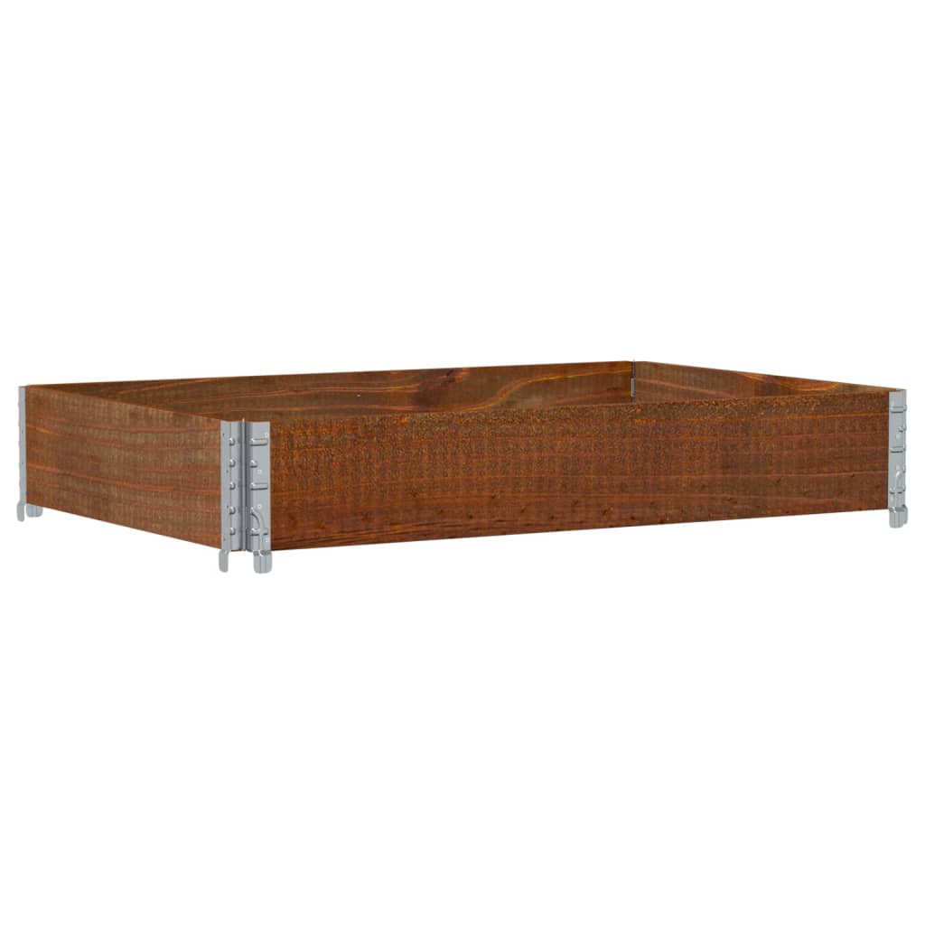 Paretale per Pallet Marrone 120x80cm in Legno Massello di Pino