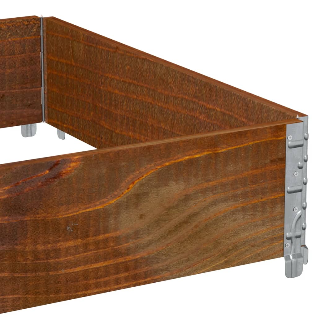 Paretale per Pallet Marrone 120x80cm in Legno Massello di Pino