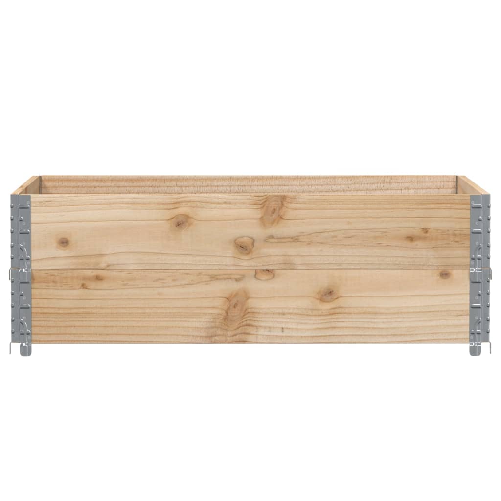 Paretali per Pallet 2 pz 120x80 cm in Legno Massello di Pino