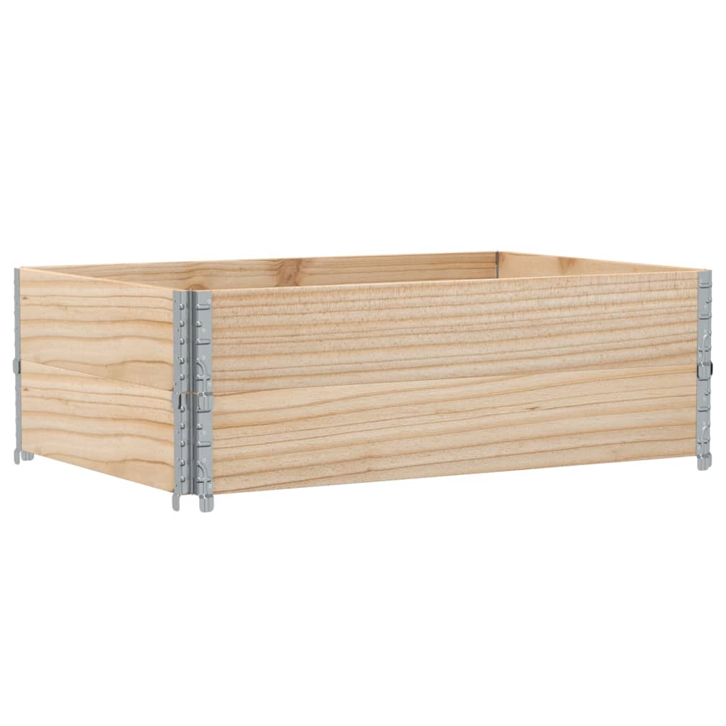 Paretali per Pallet 2 pz 120x80 cm in Legno Massello di Pino