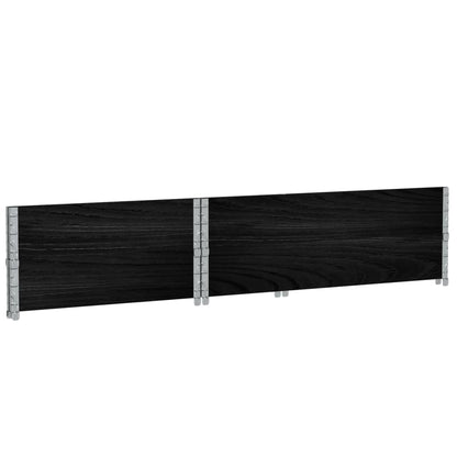Paretali per Pallet 2 pz Neri 120x80cm Legno Massello di Pino | homemem39