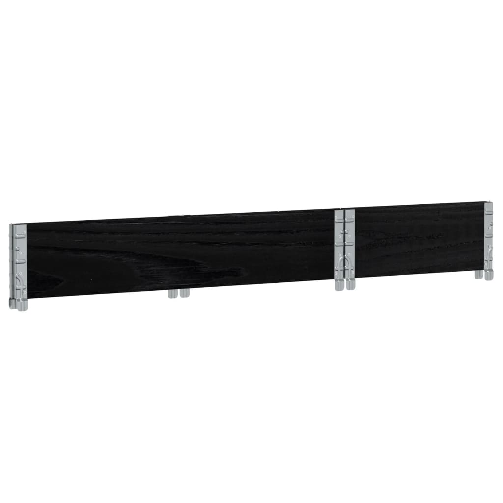 Paretale per Pallet Nero 100x50 cm in Legno Massello di Pino | homemem39