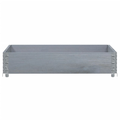 Paretale per Pallet Grigio 100x100 cm in Legno Massello di Pino | homemem39