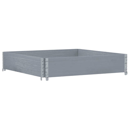 Paretale per Pallet Grigio 100x100 cm in Legno Massello di Pino | homemem39