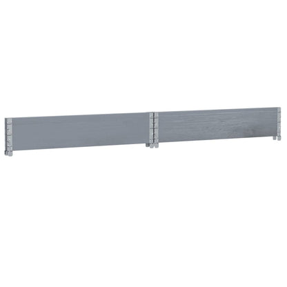 Paretale per Pallet Grigio 100x100 cm in Legno Massello di Pino | homemem39