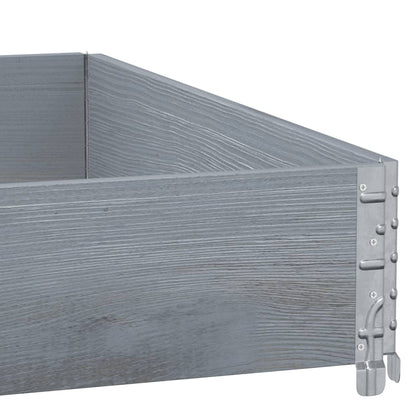 Paretale per Pallet Grigio 100x100 cm in Legno Massello di Pino | homemem39