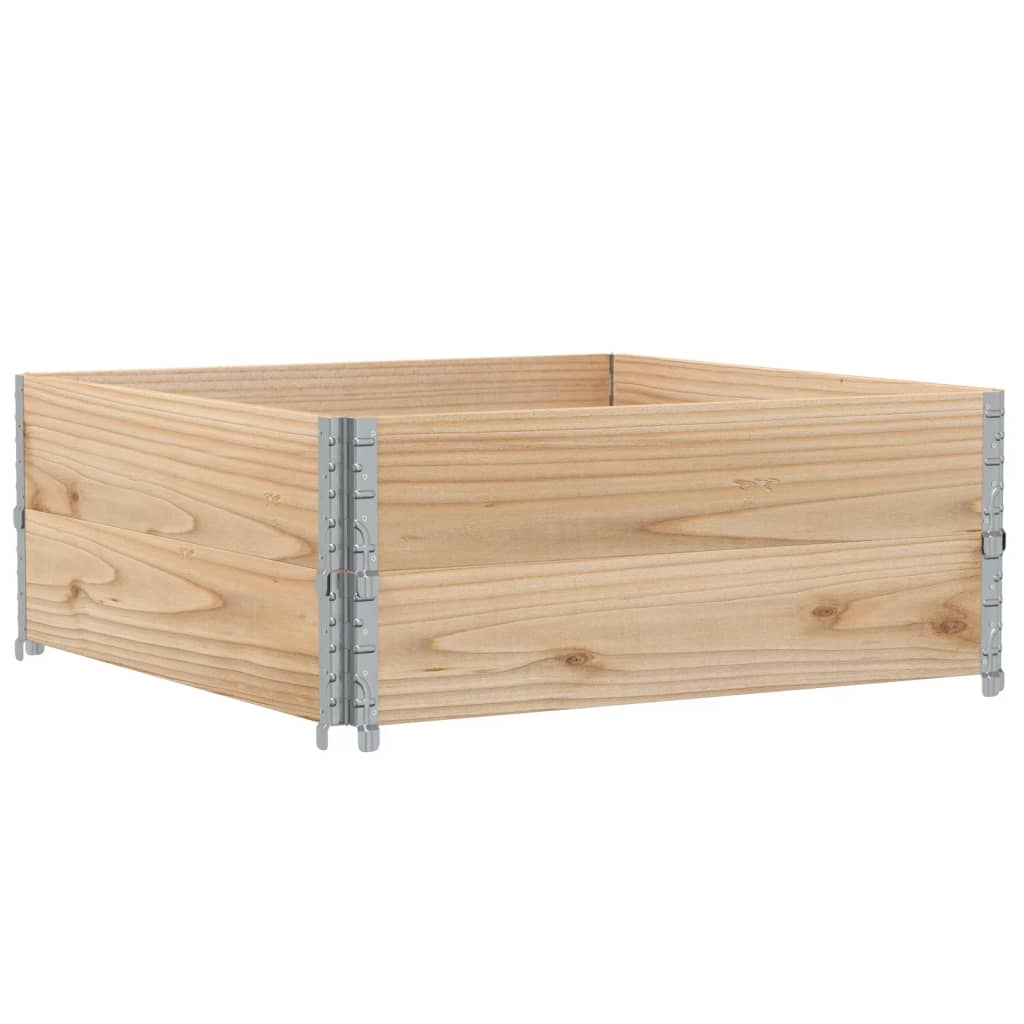 Paretali per Pallet 2 pz 100x100 cm in Legno Massello di Pino | homemem39