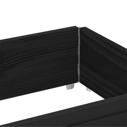 Paretale per Pallet Nero 150x50 cm in Legno Massello di Pino | homemem39