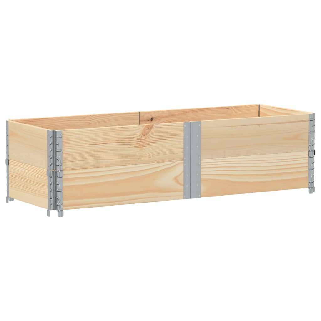 Paretali per Pallet 2 pz 150x50 cm in Legno Massello di Pino | homemem39