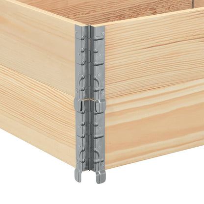 Paretali per Pallet 2 pz 150x50 cm in Legno Massello di Pino | homemem39