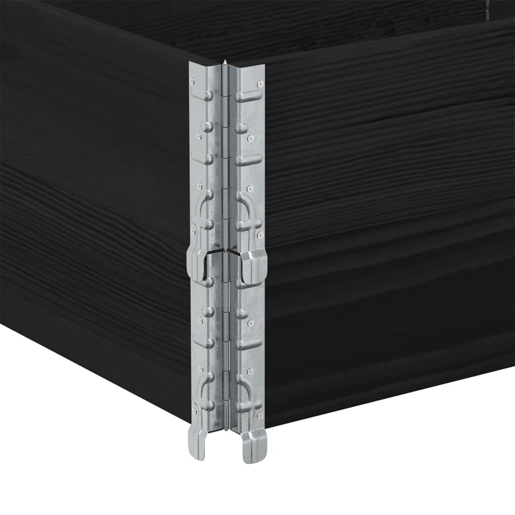 Paretali per Pallet 2 pz Neri 150x50cm Legno Massello di Pino | homemem39