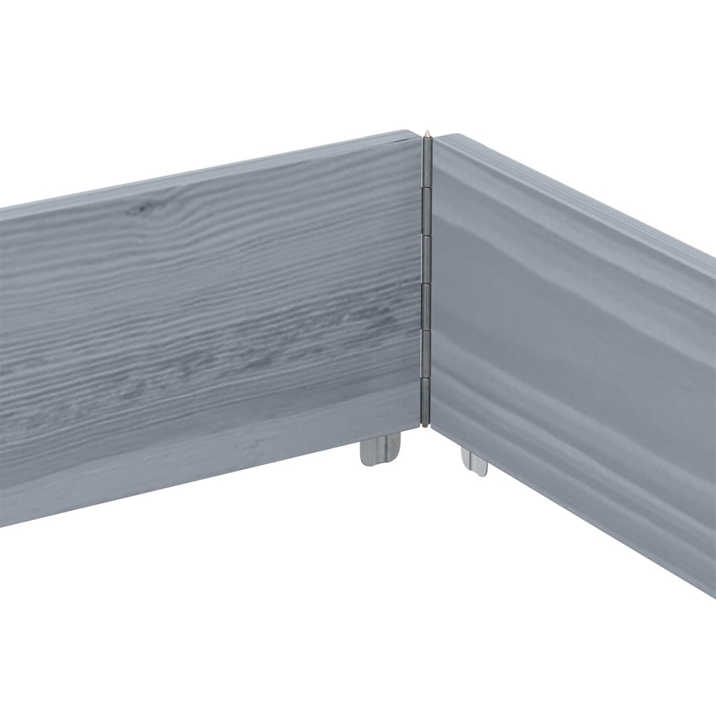 Paretale per Pallet Grigio 150x100 cm in Legno Massello di Pino | homemem39