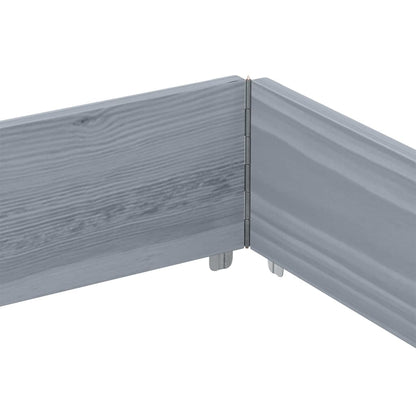 Paretale per Pallet Grigio 150x100 cm in Legno Massello di Pino | homemem39