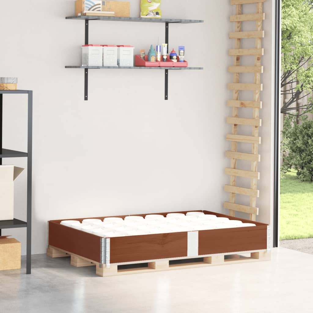 Paretale per Pallet Marrone 150x100cm in Legno Massello di Pino | homemem39