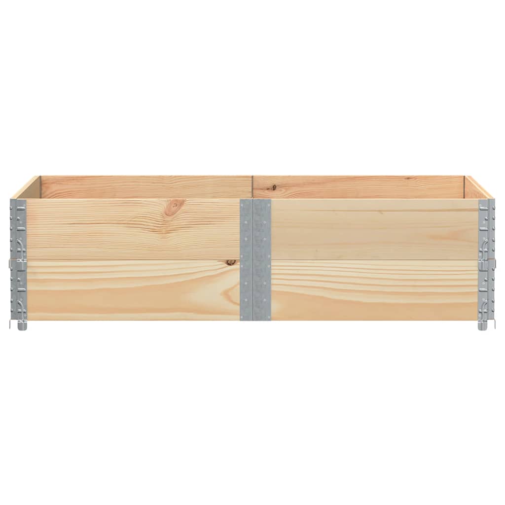 Paretali per Pallet 2 pz 150x100 cm in Legno Massello di Pino | homemem39