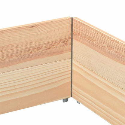 Paretali per Pallet 2 pz 150x100 cm in Legno Massello di Pino | homemem39