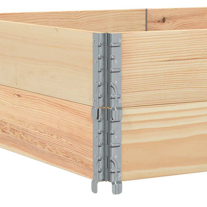Paretali per Pallet 2 pz 150x100 cm in Legno Massello di Pino | homemem39