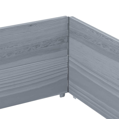 Paretali per Pallet 2pz Grigi 150x100cm Legno Massello di Pino | homemem39